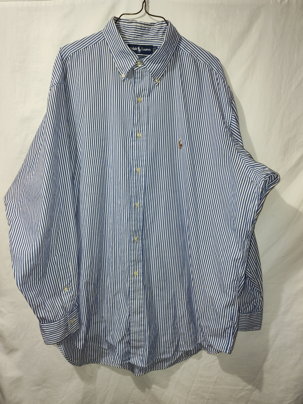 Polo by Ralph Lauren Blue/White Striped Button-Down Shirt